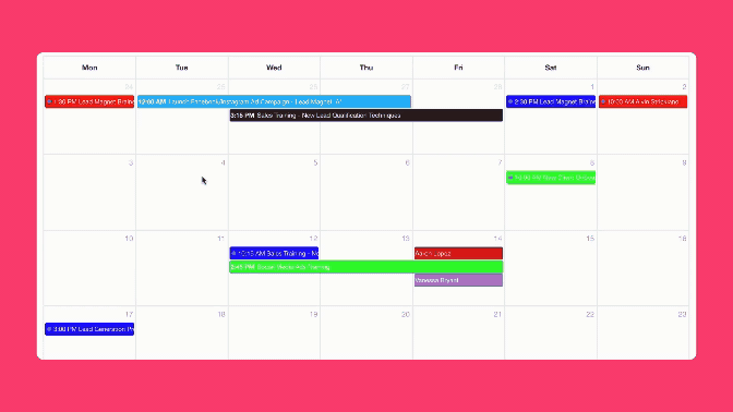 Calendar View