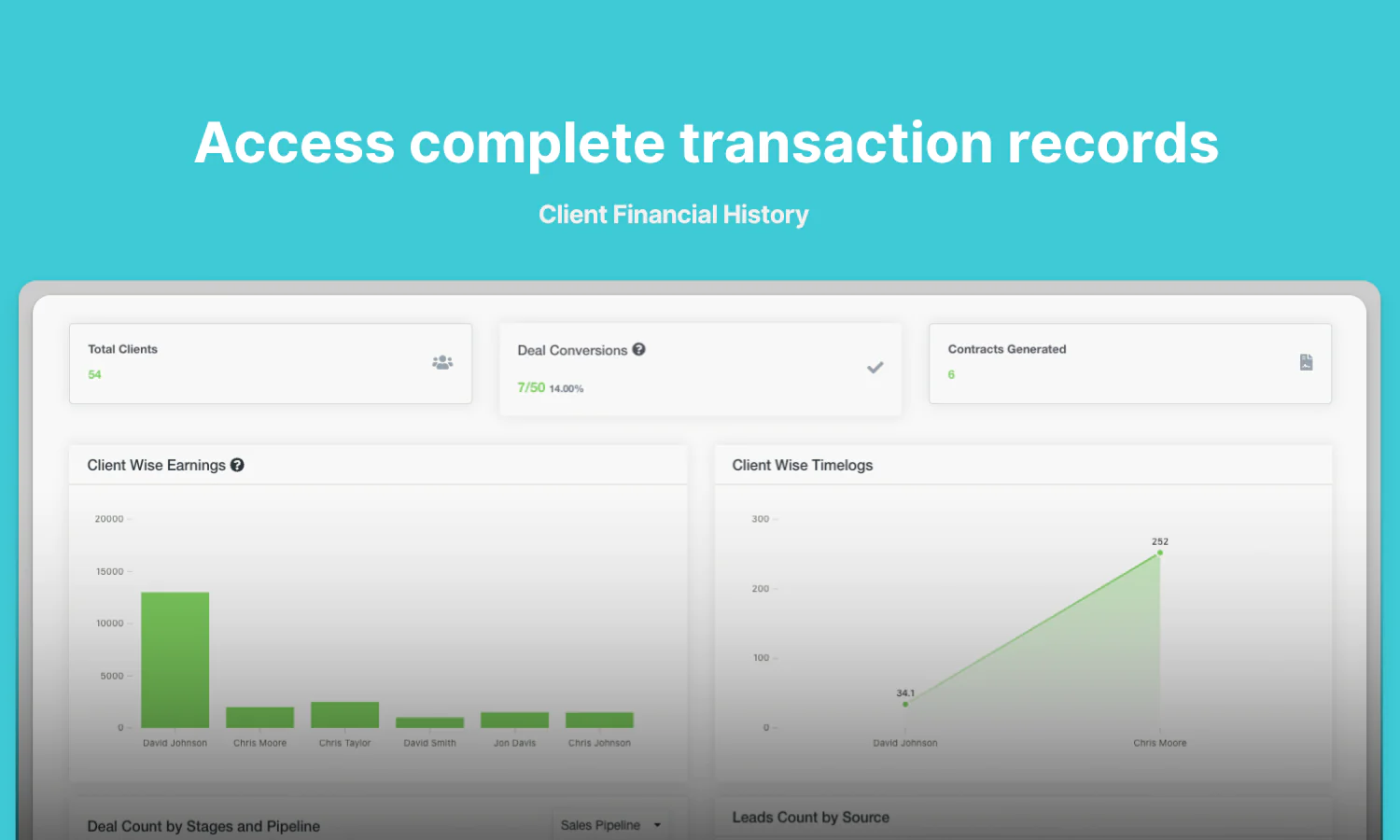 Access complete transaction records