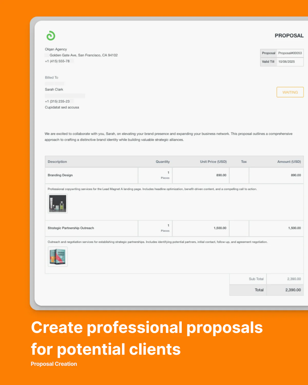 Tasks overview