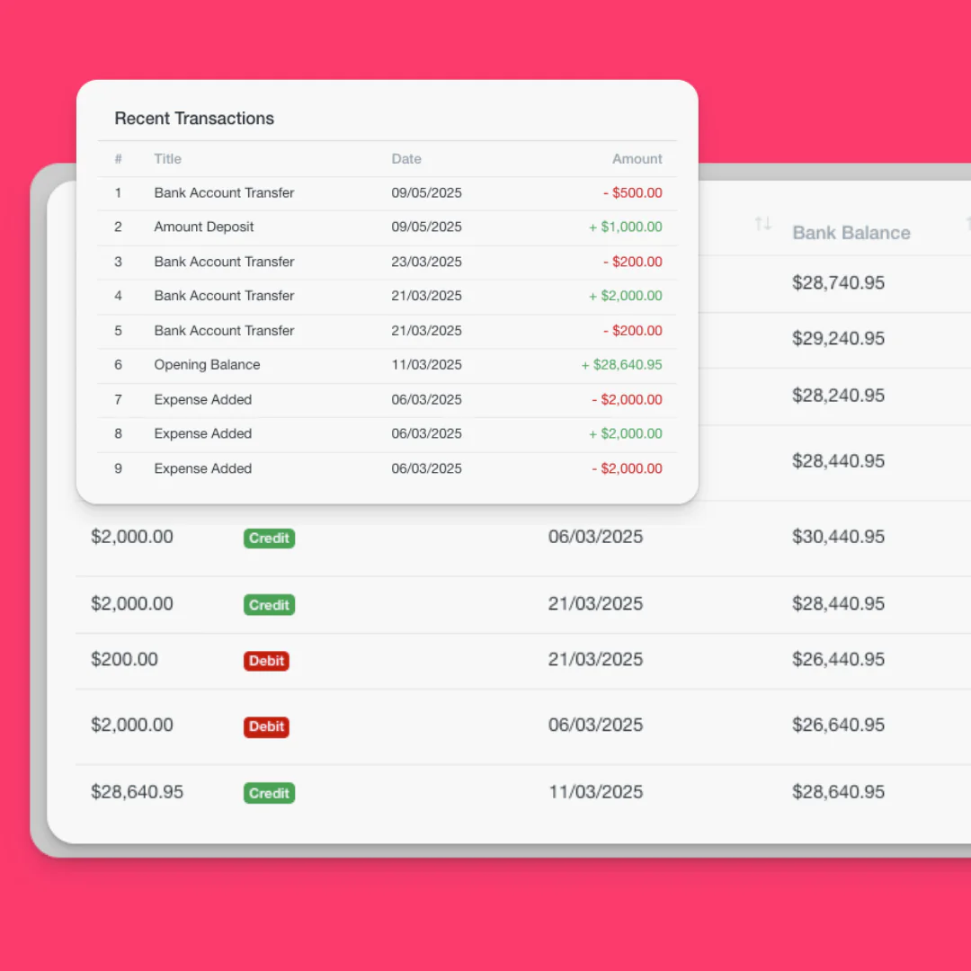 Transaction History