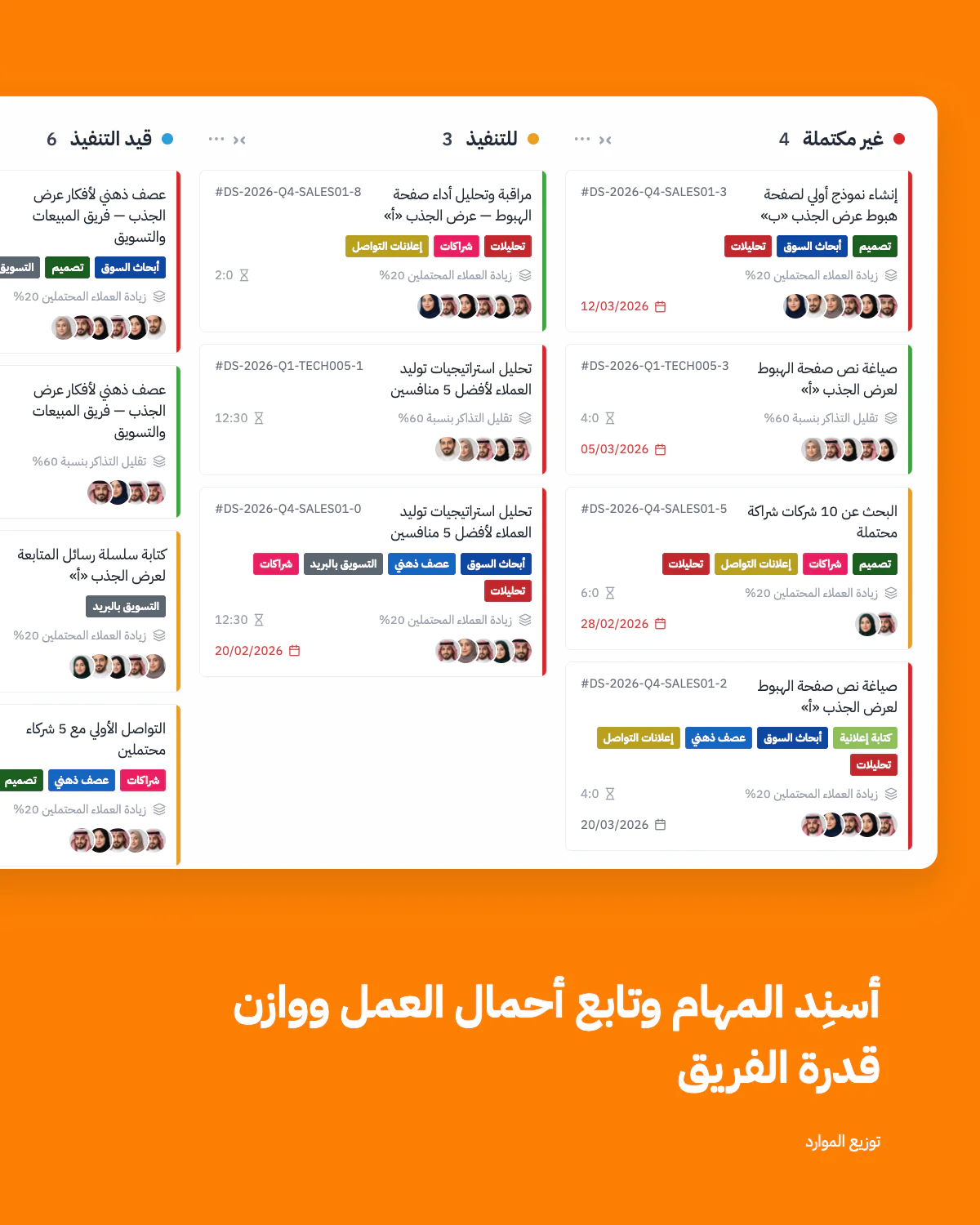 إدارة المشاريع والمهام 14 نظرة عامة على المهام